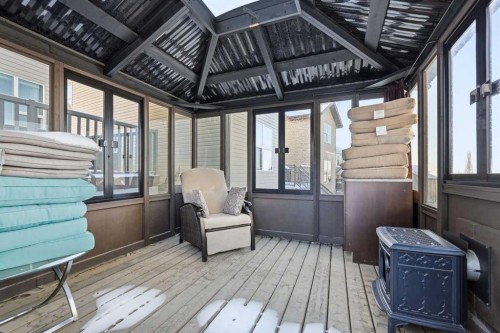 238 Sunset View, Cochrane, AB - Outdoor With Deck Patio Veranda With Exterior