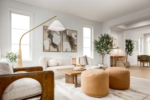 132 Heartwood Lane Se, Calgary, AB - Indoor Photo Showing Living Room
