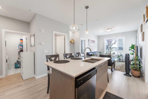 2126-76 Cornerstone Passage Ne, Calgary, AB - Indoor Photo Showing Kitchen With Double Sink With Upgraded Kitchen
