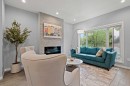 3304 2 Street Ne, Calgary, AB  - Indoor Photo Showing Living Room With Fireplace 