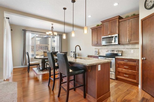 116 Brightoncrest Manor Se, Calgary, AB - Indoor Photo Showing Kitchen With Upgraded Kitchen