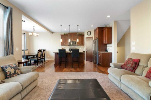 116 Brightoncrest Manor Se, Calgary, AB - Indoor Photo Showing Living Room