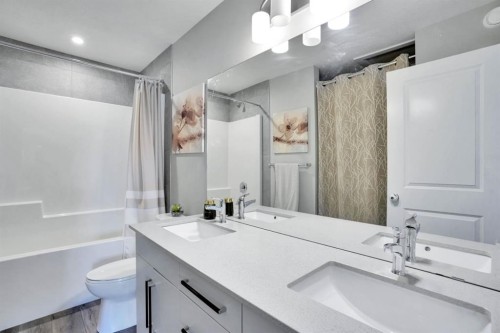 47 Lake Street, Rural Red Deer County, AB - Indoor Photo Showing Bathroom