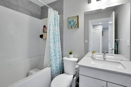 47 Lake Street, Rural Red Deer County, AB - Indoor Photo Showing Bathroom