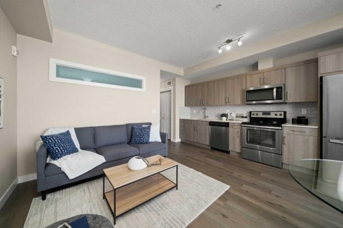 313-100 Auburn Meadows Common Se, Calgary, AB - Indoor Photo Showing Kitchen