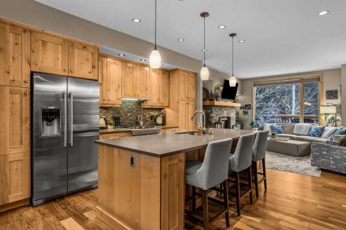 22 Streamside Lane, Canmore, AB - Indoor Photo Showing Kitchen With Upgraded Kitchen