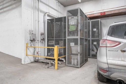 302-1029 15 Avenue Sw, Calgary, AB - Indoor Photo Showing Garage