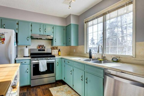 35 Penworth Place Se, Calgary, AB - Indoor Photo Showing Kitchen With Double Sink