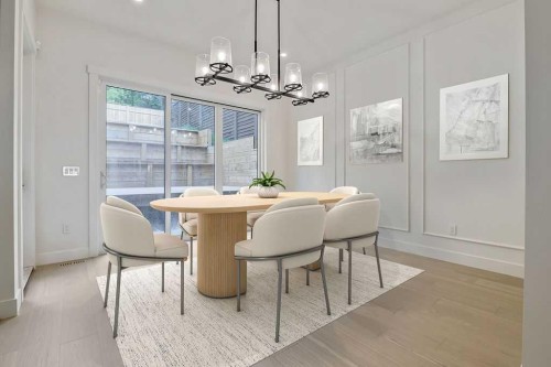 712 Bridge Crescent Ne, Calgary, AB - Indoor Photo Showing Dining Room