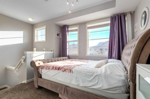 415 Saddlemont Boulevard Ne, Calgary, AB - Indoor Photo Showing Bedroom