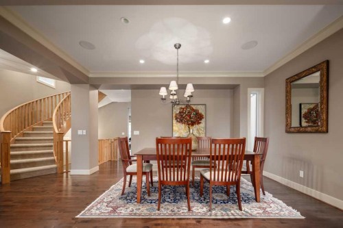 24 Aspen Meadows Green Sw, Calgary, AB - Indoor Photo Showing Dining Room