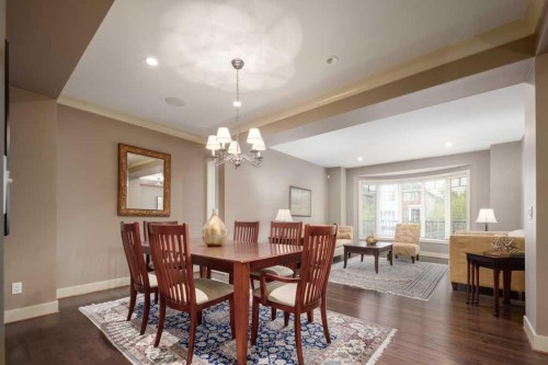 24 Aspen Meadows Green Sw, Calgary, AB - Indoor Photo Showing Dining Room
