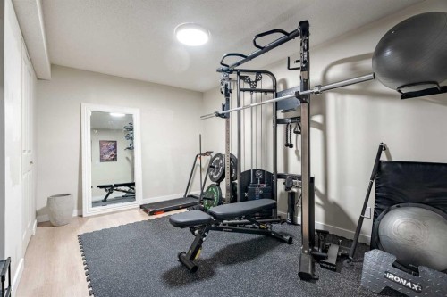 531 Deerpath Court Se, Calgary, AB - Indoor Photo Showing Gym Room