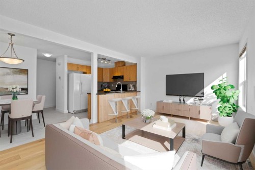 85 Panatella Villas Nw, Calgary, AB - Indoor Photo Showing Living Room