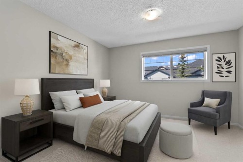 85 Panatella Villas Nw, Calgary, AB - Indoor Photo Showing Bedroom