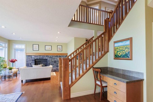 118 Tusslewood Heights Nw, Calgary, AB - Indoor Photo Showing Other Room With Fireplace