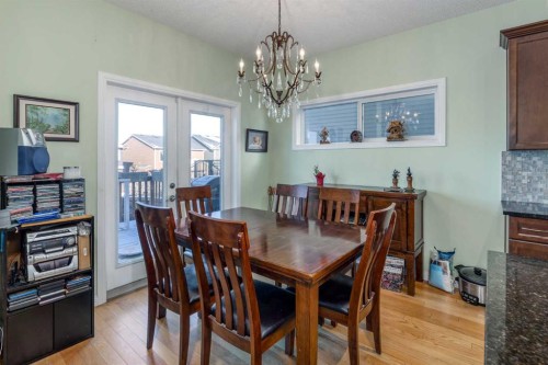 158 Fireside Bend, Cochrane, AB - Indoor Photo Showing Dining Room