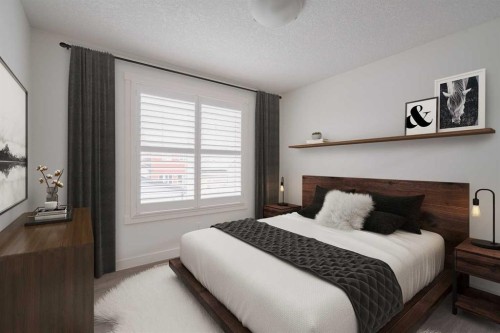 131 Cranford Walk Se, Calgary, AB - Indoor Photo Showing Bedroom