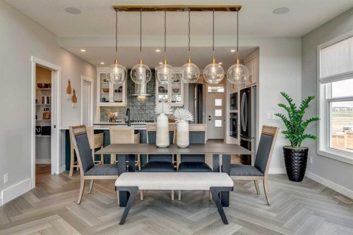 182 Setonstone Green Se, Calgary, AB - Indoor Photo Showing Dining Room