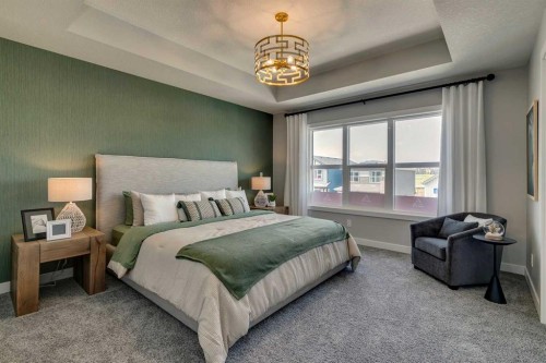 182 Setonstone Green Se, Calgary, AB - Indoor Photo Showing Bedroom