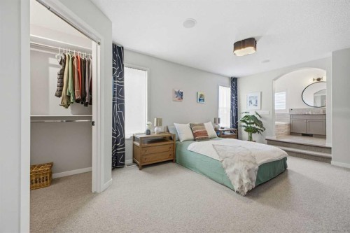 153 Cougarstone Common Sw, Calgary, AB - Indoor Photo Showing Bedroom