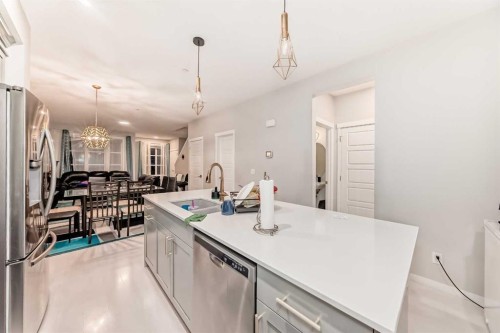 15021 1 Street Nw, Calgary, AB - Indoor Photo Showing Kitchen With Upgraded Kitchen