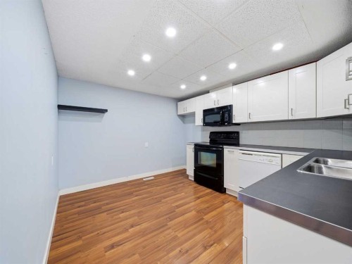 125-330 Canterbury Drive Sw, Calgary, AB - Indoor Photo Showing Kitchen With Double Sink
