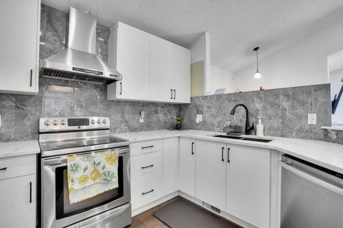 141 Saddlecrest Close Ne, Calgary, AB - Indoor Photo Showing Kitchen With Upgraded Kitchen