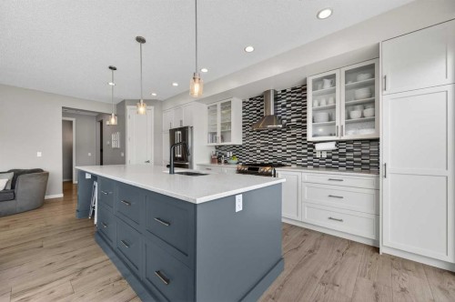 24 Walden Mount Se, Calgary, AB - Indoor Photo Showing Kitchen With Upgraded Kitchen