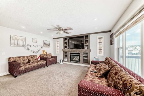 181 Saddlefield Place Ne, Calgary, AB - Indoor Photo Showing Living Room