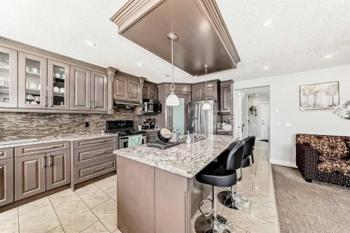 181 Saddlefield Place Ne, Calgary, AB - Indoor Photo Showing Kitchen With Stainless Steel Kitchen With Upgraded Kitchen