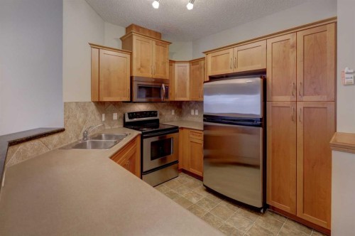 209-10 Discovery Ridge Close Sw, Calgary, AB - Indoor Photo Showing Kitchen With Double Sink