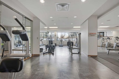 521-222 Riverfront Avenue Sw, Calgary, AB - Indoor Photo Showing Gym Room