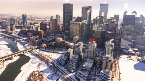 521-222 Riverfront Avenue Sw, Calgary, AB - Outdoor With View