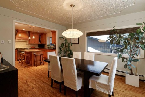 504 Crescent Boulevard Sw, Calgary, AB - Indoor Photo Showing Dining Room