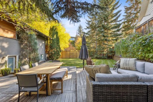 504 Crescent Boulevard Sw, Calgary, AB - Outdoor With Deck Patio Veranda