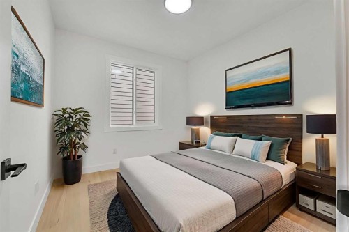18 South Shore Road, Chestermere, AB - Indoor Photo Showing Bedroom