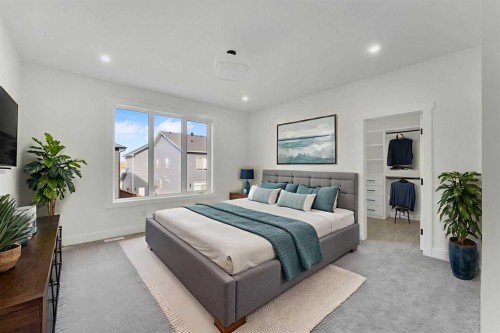 18 South Shore Road, Chestermere, AB - Indoor Photo Showing Bedroom