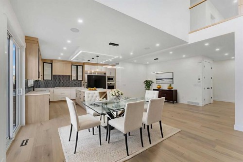 18 South Shore Road, Chestermere, AB - Indoor Photo Showing Dining Room