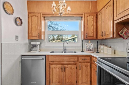 5004 Rundleview Road Ne, Calgary, AB - Indoor Photo Showing Kitchen With Double Sink