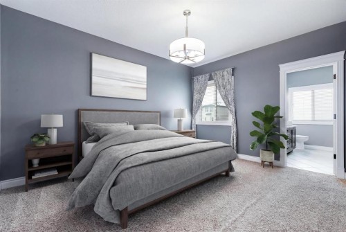2144 Reunion Square, Airdrie, AB - Indoor Photo Showing Bedroom
