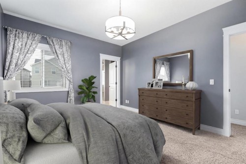 2144 Reunion Square, Airdrie, AB - Indoor Photo Showing Bedroom