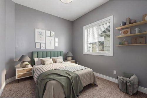 2144 Reunion Square, Airdrie, AB - Indoor Photo Showing Bedroom