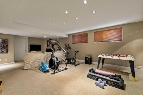 1428 9 Street Nw, Calgary, AB - Indoor Photo Showing Gym Room