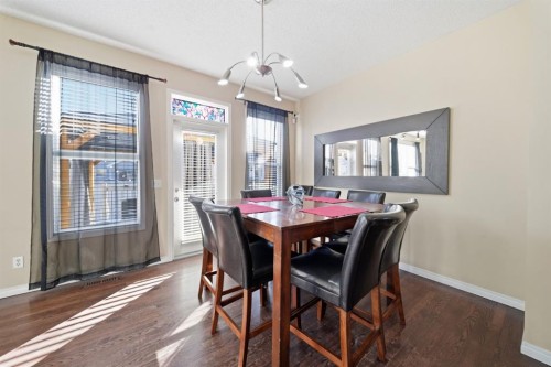 93 Copperleaf Way Se, Calgary, AB - Indoor Photo Showing Dining Room