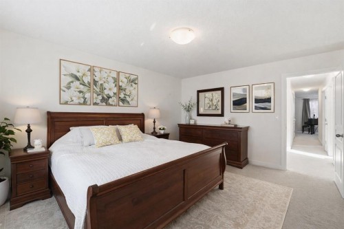 79 Cranford Green Se, Calgary, AB - Indoor Photo Showing Bedroom