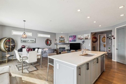 223 Cranarch Terrace Se, Calgary, AB - Indoor Photo Showing Kitchen With Double Sink