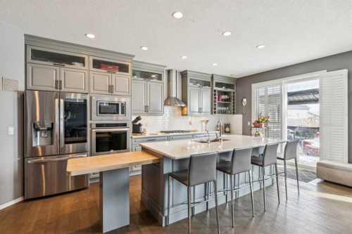 223 Cranarch Terrace Se, Calgary, AB - Indoor Photo Showing Kitchen With Stainless Steel Kitchen With Upgraded Kitchen