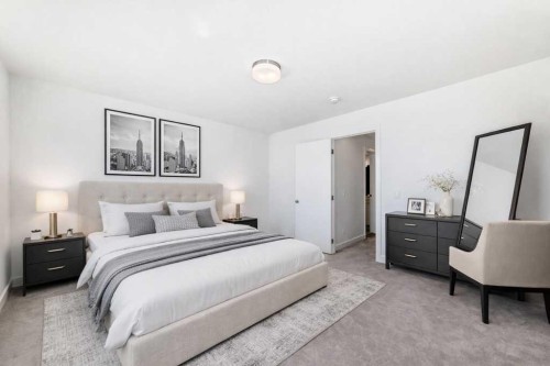 53 Spring Creek Common Sw, Calgary, AB - Indoor Photo Showing Bedroom