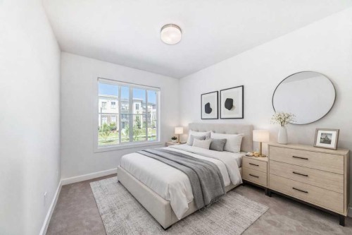 53 Spring Creek Common Sw, Calgary, AB - Indoor Photo Showing Bedroom